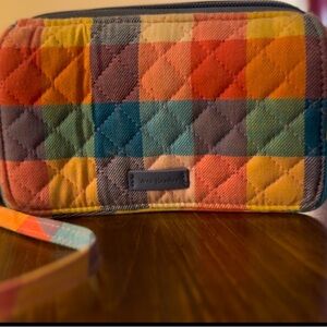 Vera Bradley Multicolor Plaid Wristlet